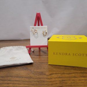 Kendra Scott Madelyn Gold Huggie Earrings In Neutral Mix